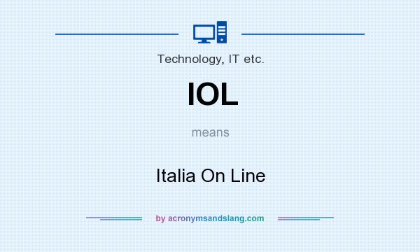 What does IOL mean? It stands for Italia On Line