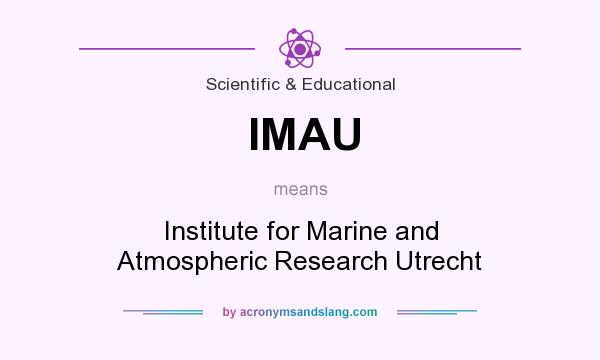 What does IMAU mean? It stands for Institute for Marine and Atmospheric Research Utrecht