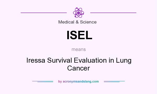 What does ISEL mean? It stands for Iressa Survival Evaluation in Lung Cancer
