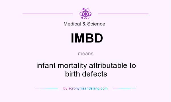 What does IMBD mean? It stands for infant mortality attributable to birth defects