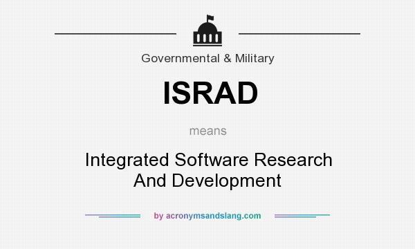 What does ISRAD mean? It stands for Integrated Software Research And Development