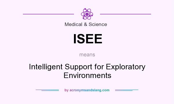 What does ISEE mean? It stands for Intelligent Support for Exploratory Environments
