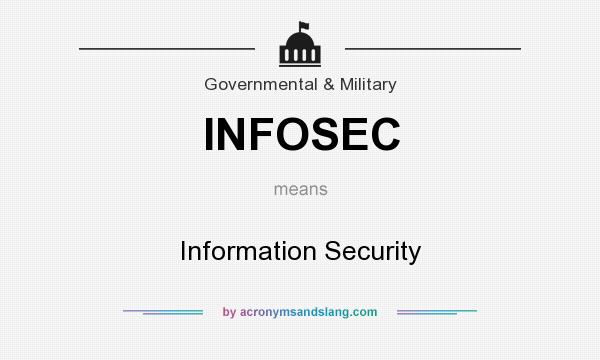 What does INFOSEC mean? It stands for Information Security