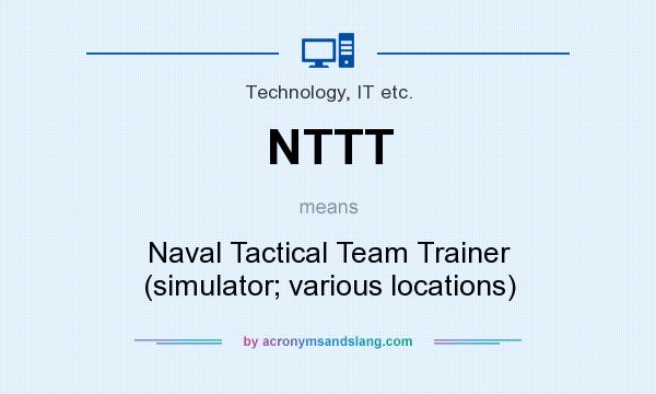 What does NTTT mean? It stands for Naval Tactical Team Trainer (simulator; various locations)