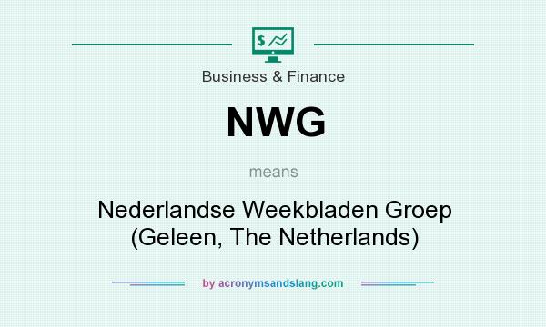 What does NWG mean? It stands for Nederlandse Weekbladen Groep (Geleen, The Netherlands)
