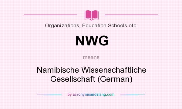 What does NWG mean? It stands for Namibische Wissenschaftliche Gesellschaft (German)