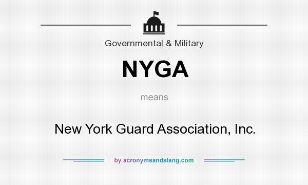What does NYGA mean? It stands for New York Guard Association, Inc.