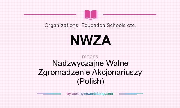 What does NWZA mean? It stands for Nadzwyczajne Walne Zgromadzenie Akcjonariuszy (Polish)