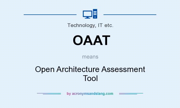 What does OAAT mean? It stands for Open Architecture Assessment Tool