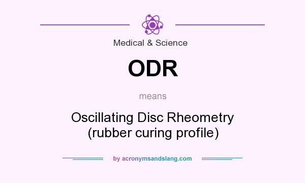 What does ODR mean? It stands for Oscillating Disc Rheometry (rubber curing profile)