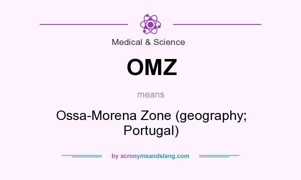 What does OMZ mean? It stands for Ossa-Morena Zone (geography; Portugal)
