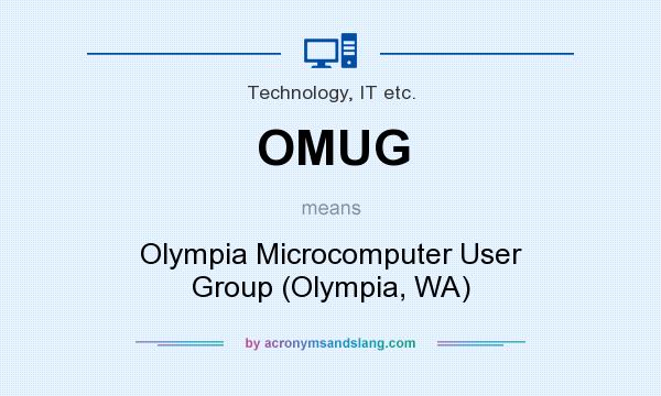 What does OMUG mean? It stands for Olympia Microcomputer User Group (Olympia, WA)