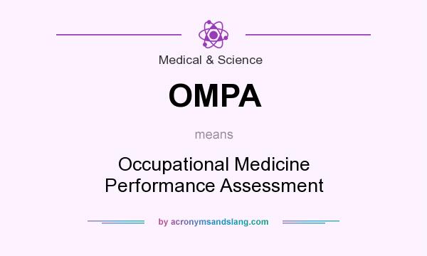 What does OMPA mean? It stands for Occupational Medicine Performance Assessment