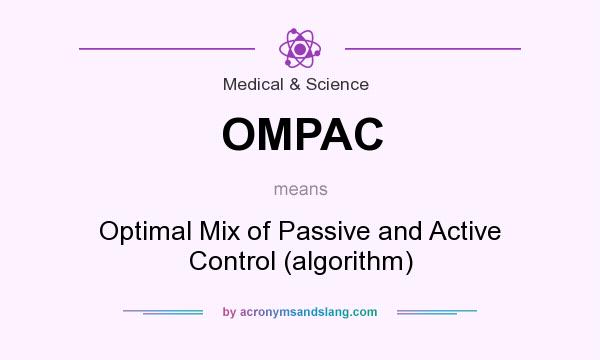 What does OMPAC mean? It stands for Optimal Mix of Passive and Active Control (algorithm)