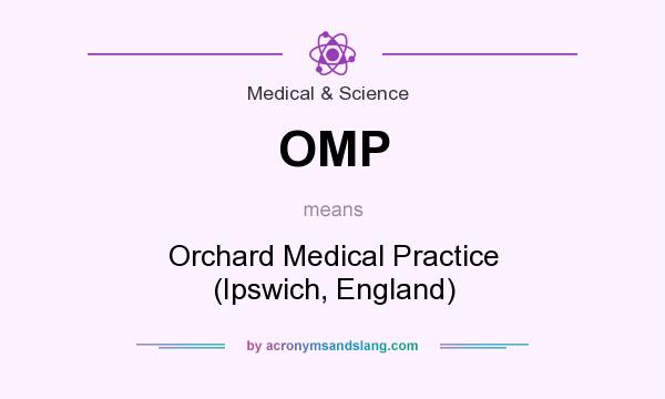 What does OMP mean? It stands for Orchard Medical Practice (Ipswich, England)