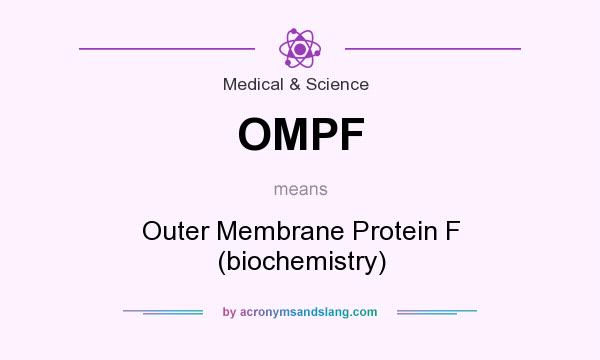 What does OMPF mean? It stands for Outer Membrane Protein F (biochemistry)