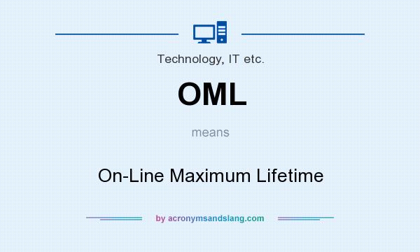 What does OML mean? It stands for On-Line Maximum Lifetime