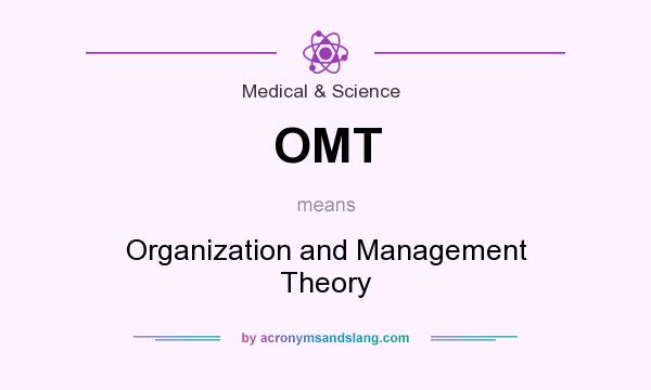 What does OMT mean? It stands for Organization and Management Theory