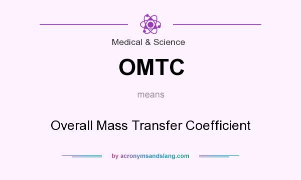 What does OMTC mean? It stands for Overall Mass Transfer Coefficient