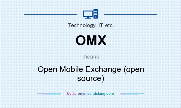 What does OMX mean? It stands for Open Mobile Exchange (open source)