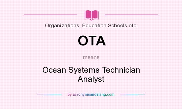 Ocean systems technician analyst job description