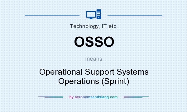 What does OSSO mean? It stands for Operational Support Systems Operations (Sprint)