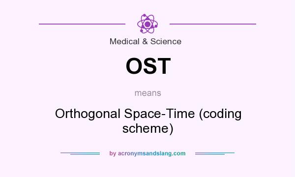 What does OST mean? It stands for Orthogonal Space-Time (coding scheme)