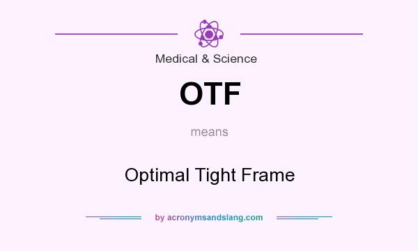 What does OTF mean? It stands for Optimal Tight Frame