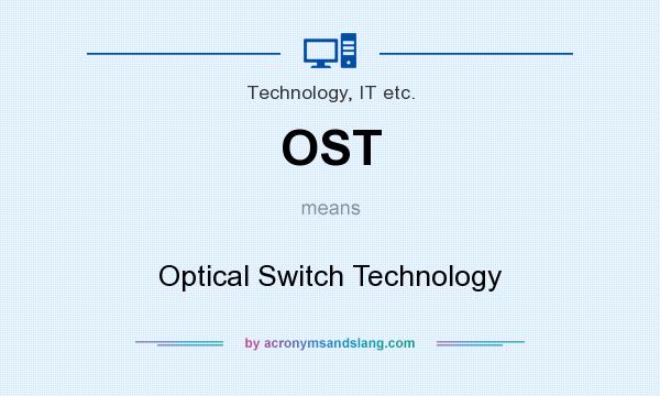 What does OST mean? It stands for Optical Switch Technology