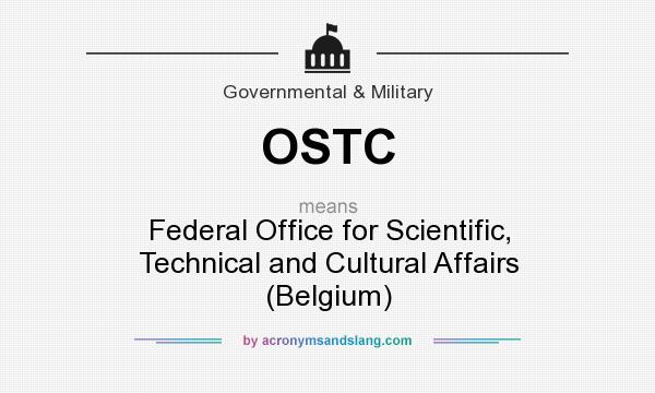 What does OSTC mean? It stands for Federal Office for Scientific, Technical and Cultural Affairs (Belgium)