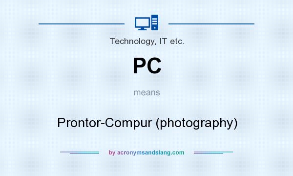 What does PC mean? It stands for Prontor-Compur (photography)