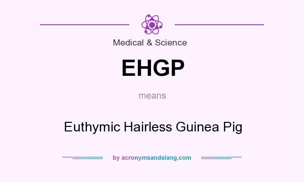 What does EHGP mean? It stands for Euthymic Hairless Guinea Pig