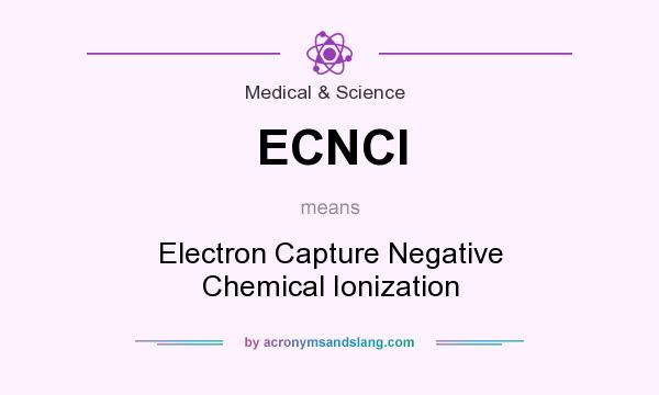 What does ECNCI mean? It stands for Electron Capture Negative Chemical Ionization