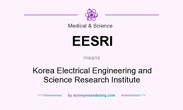 What does EESRI mean? It stands for Korea Electrical Engineering and Science Research Institute