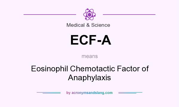What does ECF-A mean? It stands for Eosinophil Chemotactic Factor of Anaphylaxis