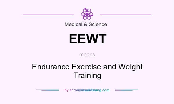 What does EEWT mean? It stands for Endurance Exercise and Weight Training