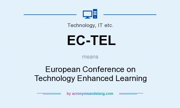 What does EC-TEL mean? It stands for European Conference on Technology Enhanced Learning