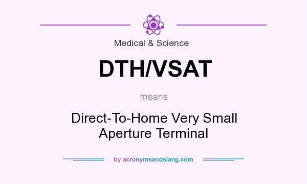 What does DTH/VSAT mean? It stands for Direct-To-Home Very Small Aperture Terminal