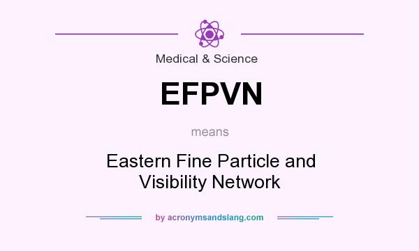 What does EFPVN mean? It stands for Eastern Fine Particle and Visibility Network