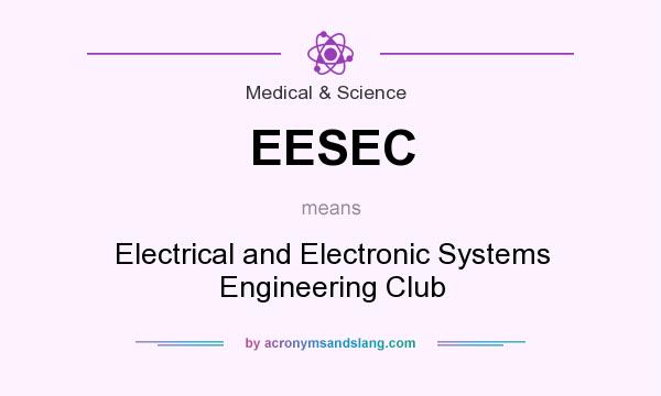 What does EESEC mean? It stands for Electrical and Electronic Systems Engineering Club