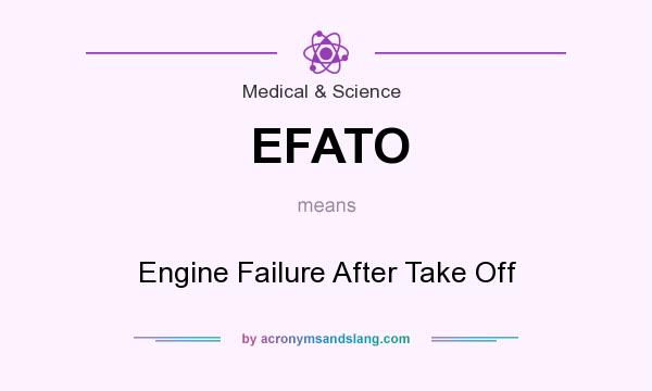What does EFATO mean? It stands for Engine Failure After Take Off