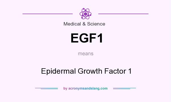 What does EGF1 mean? It stands for Epidermal Growth Factor 1