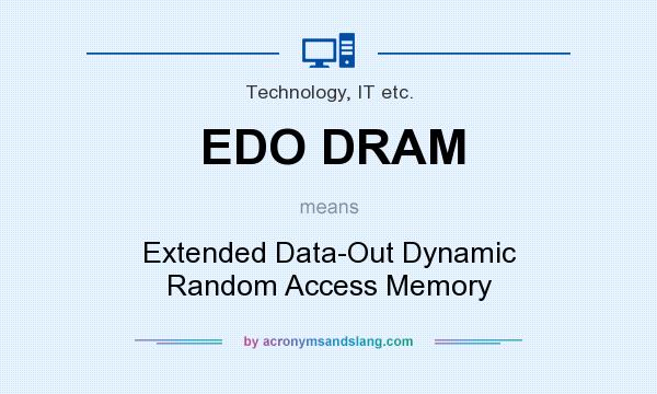 What does EDO DRAM mean? It stands for Extended Data-Out Dynamic Random Access Memory