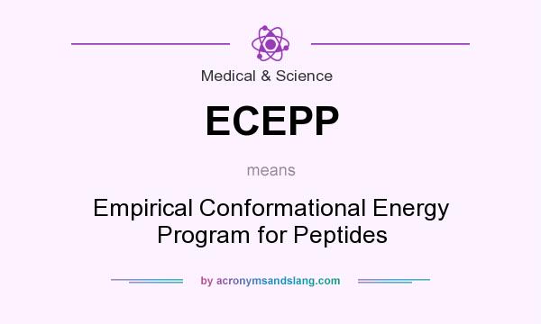 What does ECEPP mean? It stands for Empirical Conformational Energy Program for Peptides