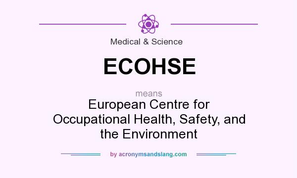 What does ECOHSE mean? It stands for European Centre for Occupational Health, Safety, and the Environment