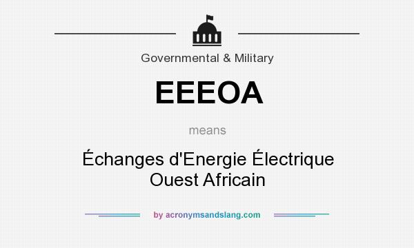 What does EEEOA mean? It stands for Échanges d`Energie Électrique Ouest Africain