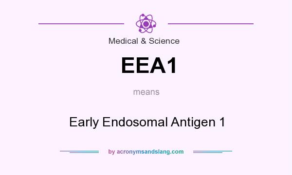What does EEA1 mean? It stands for Early Endosomal Antigen 1