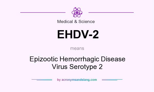 What does EHDV-2 mean? It stands for Epizootic Hemorrhagic Disease Virus Serotype 2