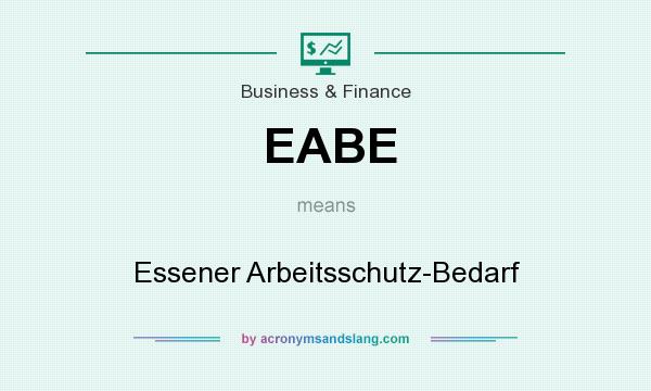 What does EABE mean? It stands for Essener Arbeitsschutz-Bedarf