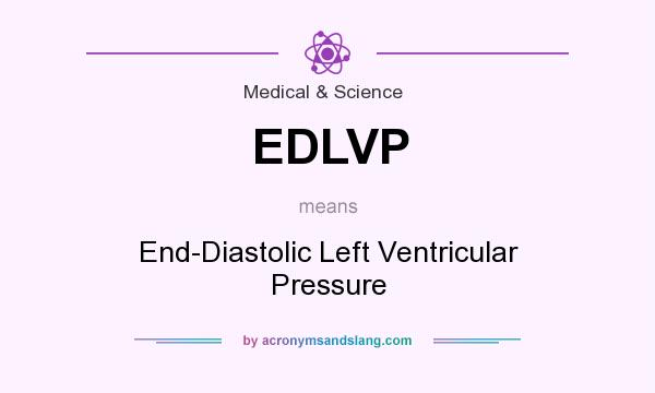 What does EDLVP mean? It stands for End-Diastolic Left Ventricular Pressure